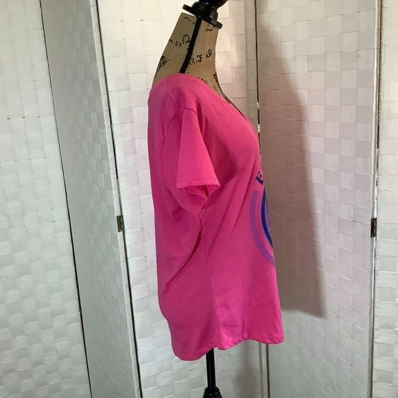Nwt Ana Cabana pink explore more tee shirt t-shirt plus size 1X - Picture 3 of 7